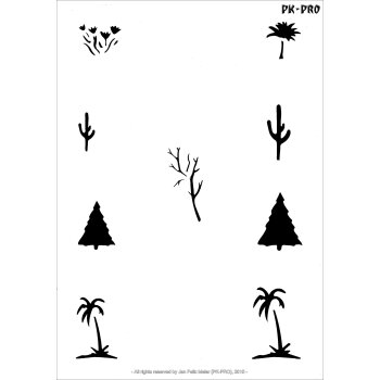 Stencil "Bäume"