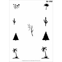 Stencil "Bäume"