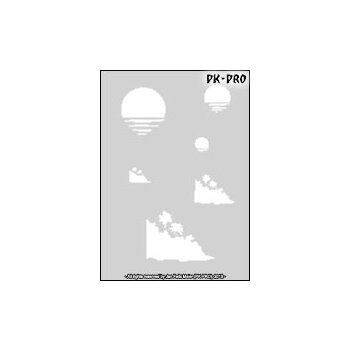 CREAEX Stencil Mylar Dreamland Palmtrees 3