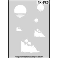 CREAEX Stencil Mylar Dreamland Palmtrees 3