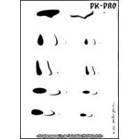 CREAEX Stencil Mylar Step-by-Step „Rain Drops“