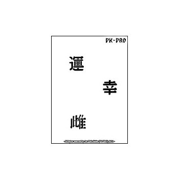 Tattoo-Schablone „Chin. Schriftzeichen II“