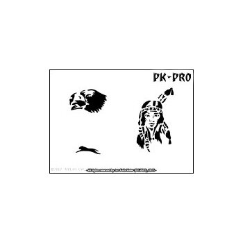 Tattoo-Stencil "Indianer"