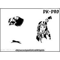 Tattoo-Stencil "Indianer"
