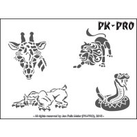 Mylar Stencil Wildlife (4 Motive)