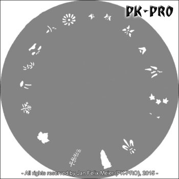 CREAEX Fingernail-Stencil Schmetterling
