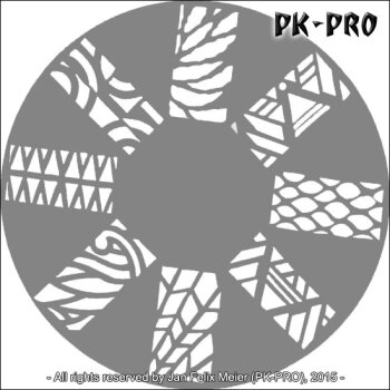 CREAEX Fingernagel-Schablone Strukturen 2