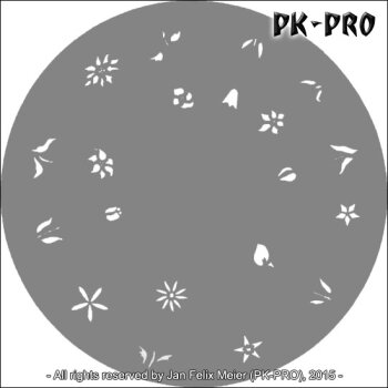 CREAEX Fingernagel-Schablone Blumen