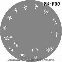 CREAEX Fingernail-Stencil Tiere