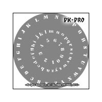 CREAEX Fingernail-Stencil Buchst./Zahl