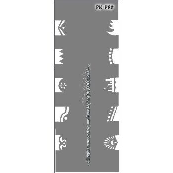 Round and rectangular stencils made of Mylar