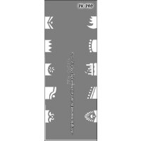 Round and rectangular stencils made of Mylar