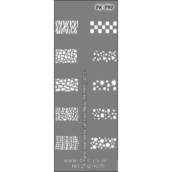 Round and rectangular stencils made of Mylar