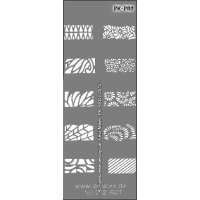 Round and rectangular stencils made of Mylar