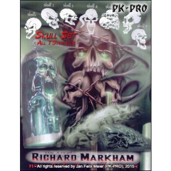 Richard Markham Skull Stencil Set