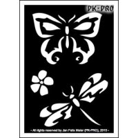Tattoo-Stencil Butterfly and Dragonfly