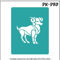 Tattoo-Stencil Zodiac Sign Aries