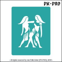 Tattoo-Schablone Zodiac Sign Zwilling