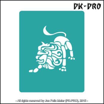 Tattoo-Stencil Zodiac Sign Lion
