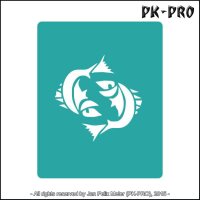 Tattoo-Stencil Zodiac Sign Fisches