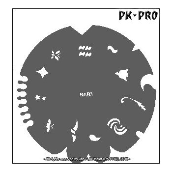 BADGER BAB3 Fingernail-Stencil