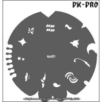 BADGER BAB3 Fingernail-Stencil