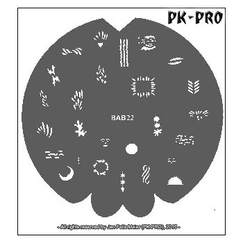 BADGER BAB22 Fingernail-Stencil