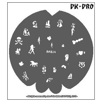 BADGER BAB34 Fingernail-Stencil