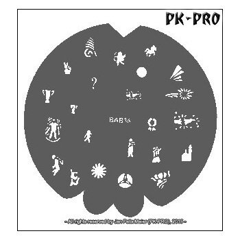 BADGER BAB36 Fingernail-Stencil
