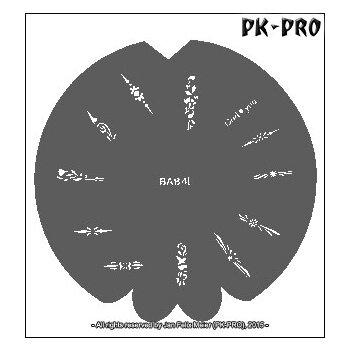 BADGER BAB41 Fingernail-Stencil